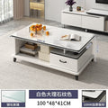 100cm white marble color + drawer + glass