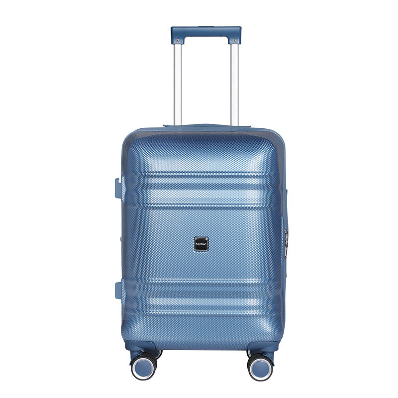 Foreign trade PC suitcase three-piece student trolley case universal wheel thickened anti-drop and wear-resistant travel password box wholesale