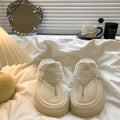Women's sandals and slippers are super popular in 2026. new arrival summer beautiful outwearfashionsense of designthick soleeasiest for matchskirt slippers