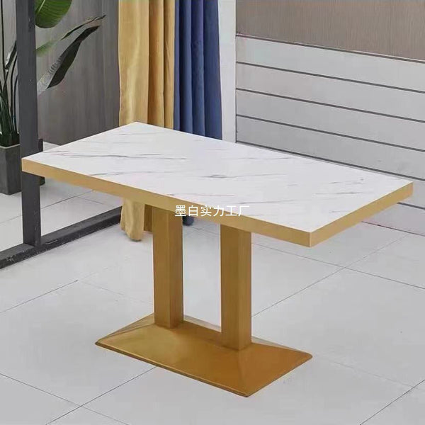 Table Catering Commercial Table Restaurant Restaurant Milk Tea Shop Breakfast Snack Bar Noodle Restaurant Fast Food Table and Chair Combination