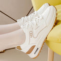 Argan women's sneakers - 2025 new summer collection: stylish, versatile, lightweight, soft-soled white sneakers for students - chunky platform dad shoes