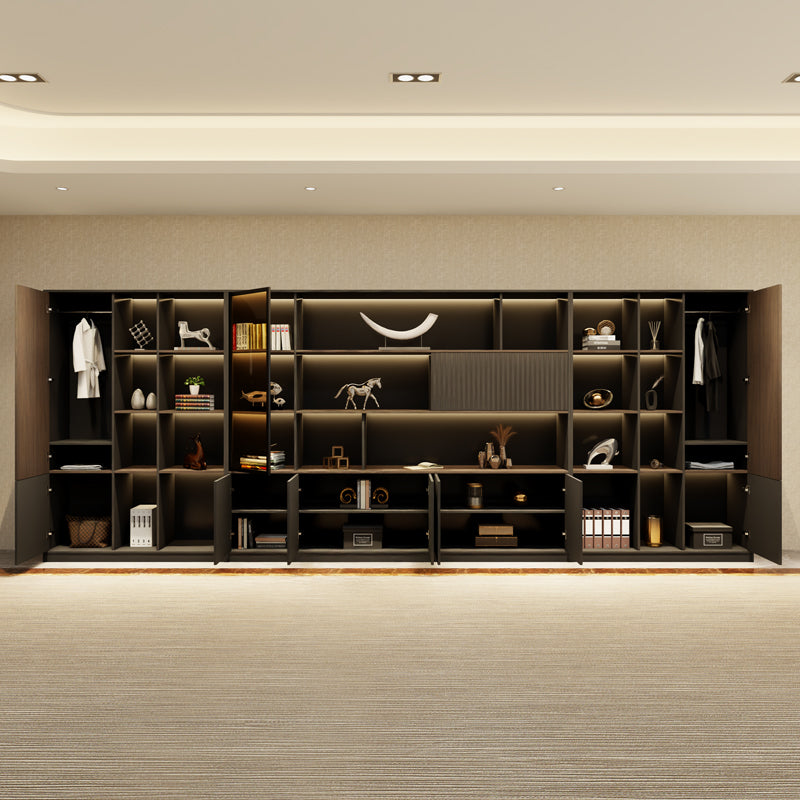 Office bookcase boss background cabinet file cabinet wooden information cabinet storage storage wall floor cabinet