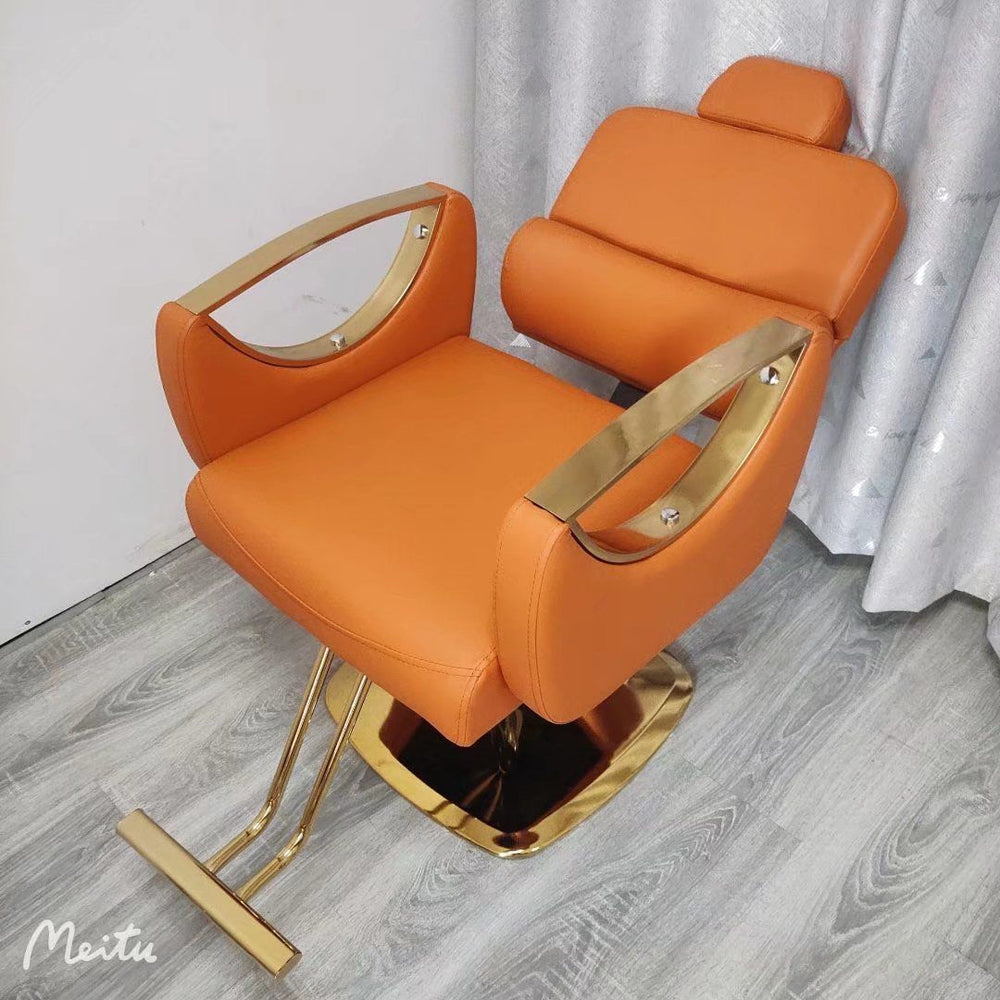Barber shop chair can be reclined and lifted classypopular hairdressing chair hair salon special shaving lounge chair barber chair