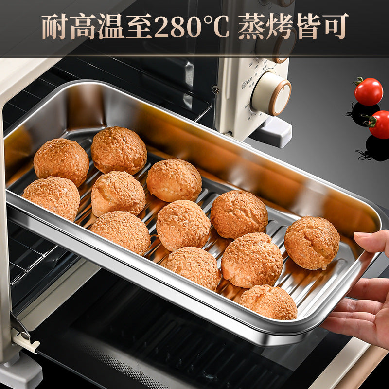 304 stainless steel crisper sealed leak-proof high temperature lunch box large capacity food grade refrigerator storage box wholesale