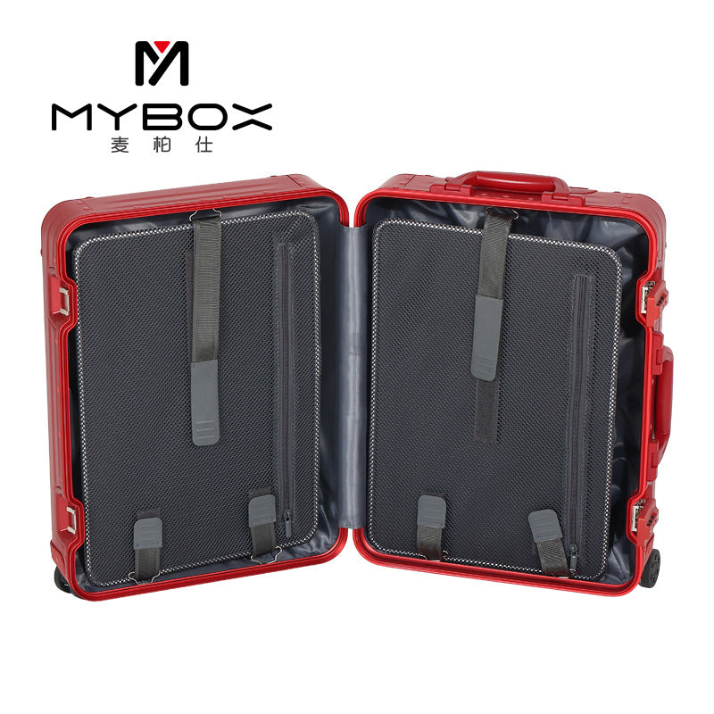 MYBOX large-capacity suitcase female aluminum alloy case 24 trolley case suitcase 20-inch boarding case male password