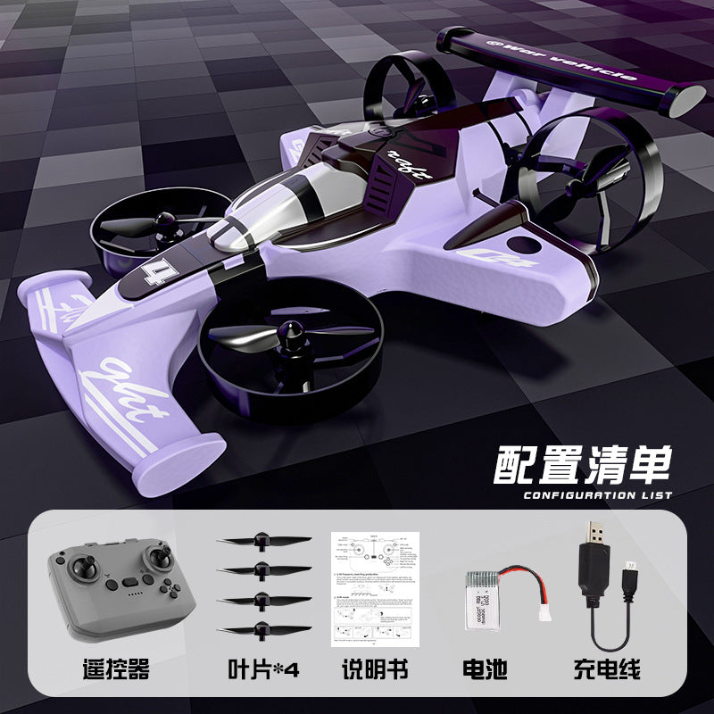 new foam flying remote control car - land & air dual mode, gravity sensing stunts, dazzling lights toy