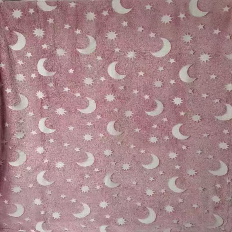 new product: glow-in-the-dark flannel blanket - kids' flannel blanket, light-up throw blanket, office nap blanket, air conditioning blanket