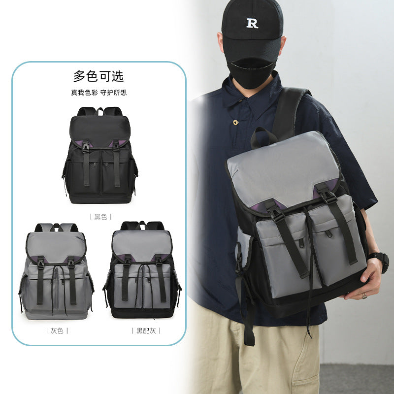 New business commuter travel big backpack male and female college students backpack multi-pocket casual school bag computer bag