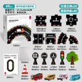 Kids rail traffic patchwork puzzle diy racing track puzzle early education educational toys car parking lot