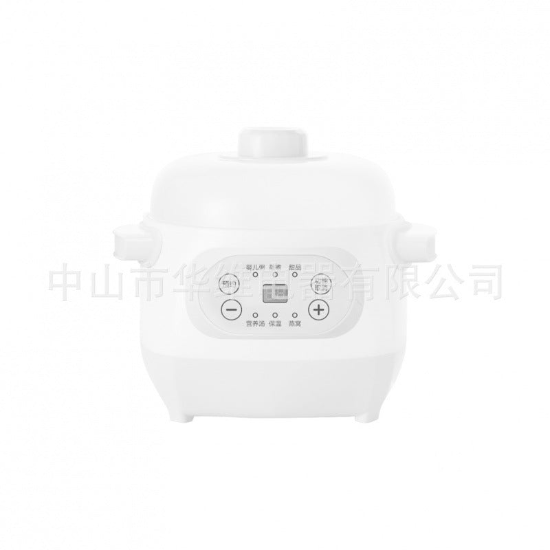 Electric mini ceramic stew pot - multifunctional, programmable, and timed for health & wellness. perfect for soups, bird's nest, and more. ideal gift