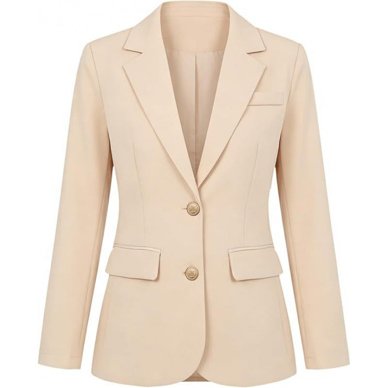 Amazon fashioncasual suit outwear women's  spring new arrivallong sleeves single breasted work suit