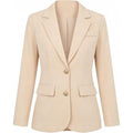 Amazon fashioncasual suit outwear women's  spring new arrivallong sleeves single breasted work suit