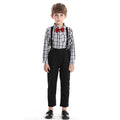 New arrival: wholesale foreign trade children's gentleman's suit - two-piece set. spring/autumn long-sleeved plaid boy's outfit