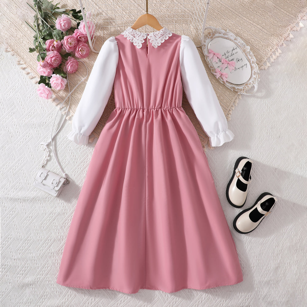Girls' (tall) dress, peter pan collar dress