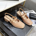 New southeast asian fashionable mary jane shoes, closed-toe sandals, closed-toe high heels, women's retro low-cut flats