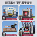 New large-sized realistic simulation gas station toy car wash garage toy for boys and children - educational toy