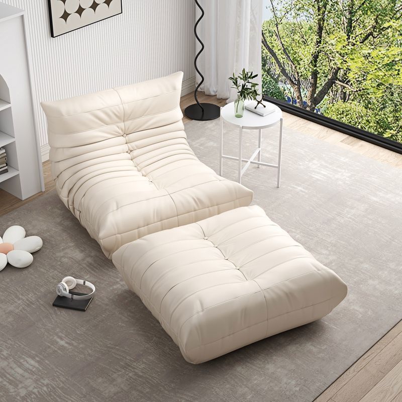 Caterpillar lazy sofa new arrival can lie down and sleep bedroom balcony tatami popular single sofa ins style leather
