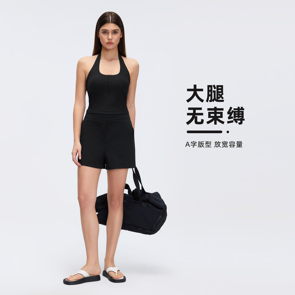 High-waisted loose fit athletic shorts for women - summer outdoor running, yoga, and fitness - casual shorts for everyday wear d26075
