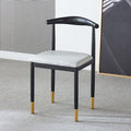 For home dining chair scandinaviancasual modern iron horn chair casual study stool imitation solid wood dining commercial back chair