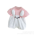 Summer romper infant short-sleeve bodysuit baby girl cartoon outing clothes newborn thin romper  new style