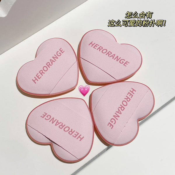 HERORANGE~ Love thumb puff dry and wet mini portable setting makeup is not easy to eat powder concealer air cushion puff