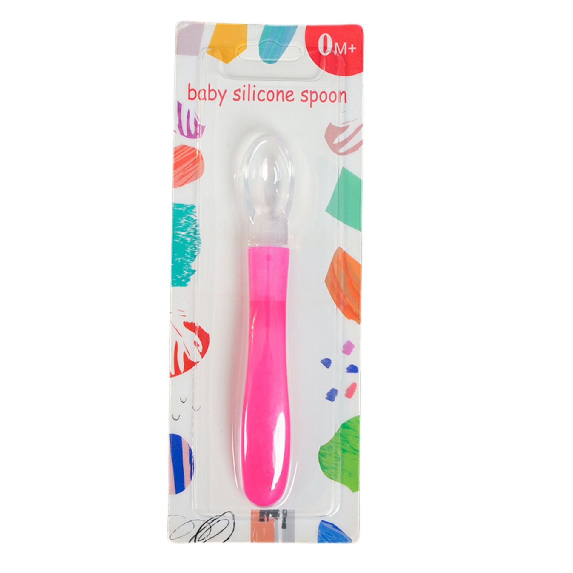 English card baby silicone soft head spoon baby food supplement rice spoon rice paste spoon baby silicone feeding spoon soup spoon