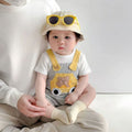Summer lightweight baby cartoon romper - cute short-sleeve crawling suit - adorable summer outfit