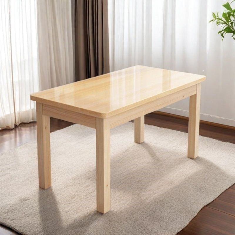 Solid wood dining table rectangular small apartment dining table combination table and chairs dining table and chairs casual modern table for home noodle shop