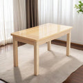 Solid wood dining table rectangular small apartment dining table combination table and chairs dining table and chairs casual modern table for home noodle shop