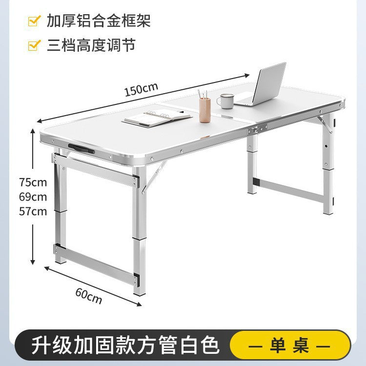 Aluminum alloy night market stall small table portable simple stall barbecue household table and chairs outdoor folding table