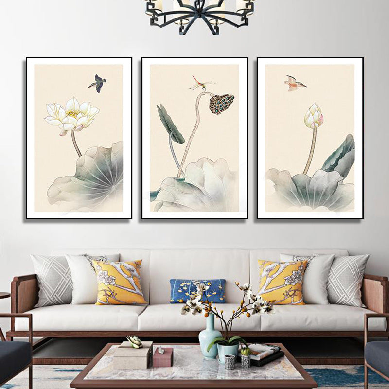 New Chinese style hotel wall decoration painting restaurant private room box mural hotel Chinese style tea room hot pot shop hanging painting