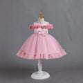 Export small children's tulle kids dress petals princess dress baby girl one year old dressbaby dress
