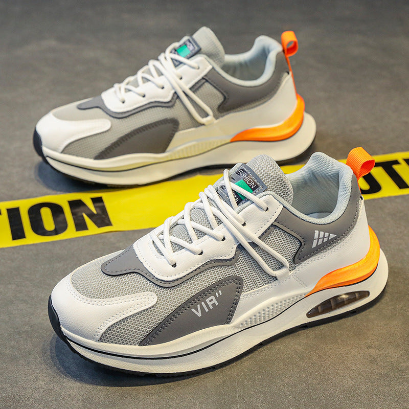 Men's winter breathable 2025 new mesh athletic casual running versatile height increasing trendy dad shoes - hot seller