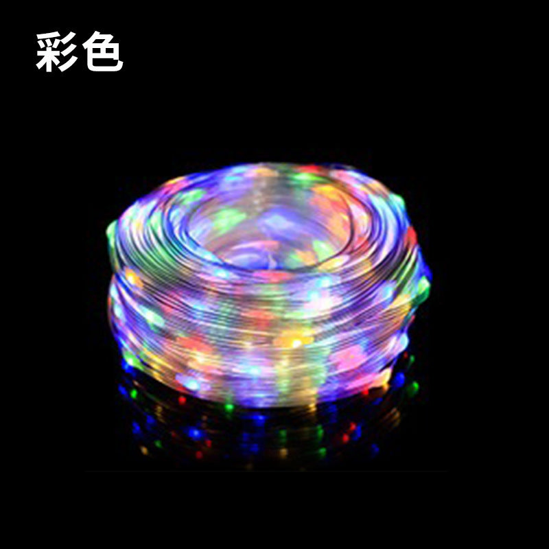 LED solar leather wire light string light Gypsy small light string, outdoor waterproof low voltage tree light outdoor decorative flash light