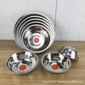 Stainless steel soup basin for home canteen stainless steel bowl kindergarten small soup bowl vegetable basin seasoning basin 304 thickened basin
