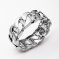 European and american cross-border e-commerce jewelry metal style twist bracelet round irregular electroplated bracelet exaggerated wide version
