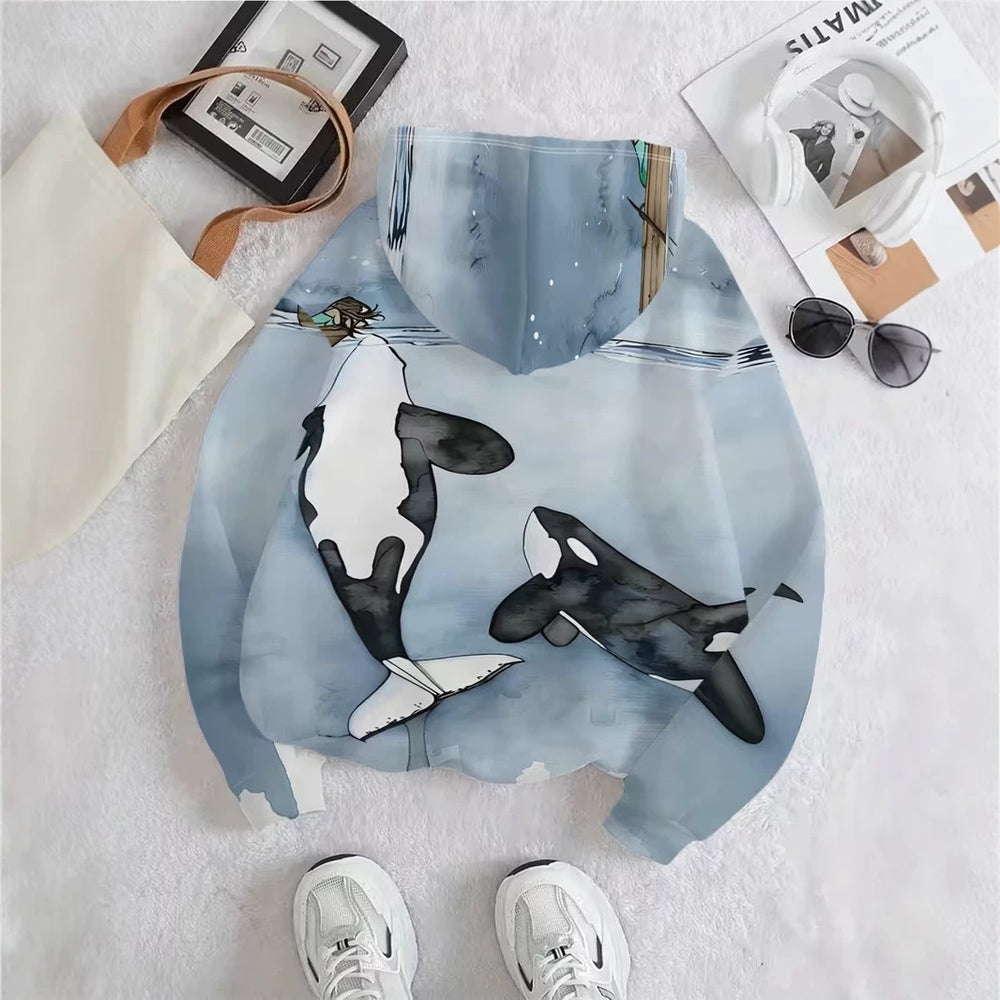 hot-selling women's hoodies, new casual loose long-sleeved hooded sweatshirts, dropshipping available