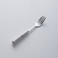 Minimalist ceramic handle cutlery set - polka dot design stainless steel tableware - creative, high-value steak knife and fork wholesale