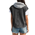 Ebay fashion cross-border trade  new arrivalretro denim slim fit washed vest outwear casual waistcoat women