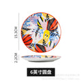 Nordic art ceramic dessert plate - three-tiered skewer plate for fruit and pastries - wholesale feature plates for hotels and restaurants
