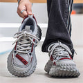 Men's shoes 2026 new summer breathable mesh casual anti-slip height increasing hong kong style trendy brand student sports dad shoes