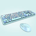 Sweet wireless keyboard and mouse combo - colorful lipstick design, punk style, cute office set for women - cross-border e-commerce