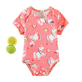 wholesale short-sleeved polyester imitation cotton khaki plain color men's and women's newborn baby plain color sublimation triangle onesie