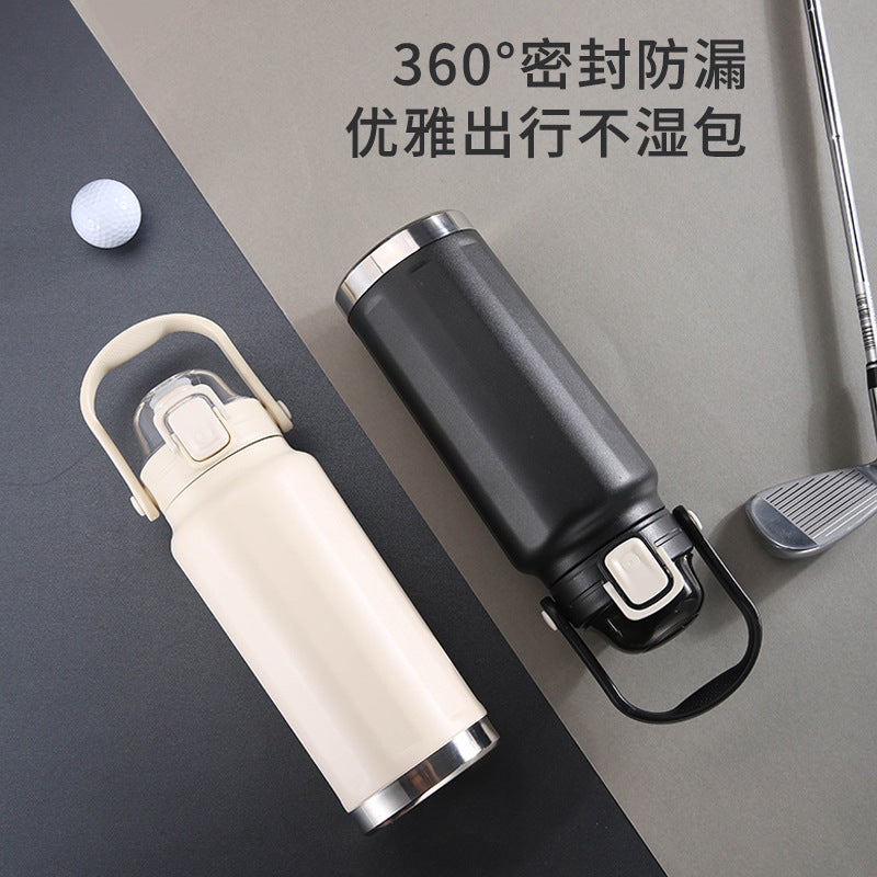 316 high-quality portable sports water bottle - scratch-resistant, wear-resistant powder-coated finish, large capacity with customizable logo engraving