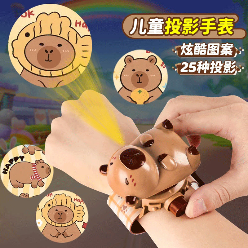 Capybara kids' watch - ages 3-8 - projector electronic watch gift for preschool and elementary school boys and girls