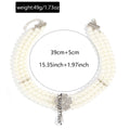 Baroque pearl necklace wholesale cross-border diamond flower sweater chain multi-layer retro niche high-end collarbone chain