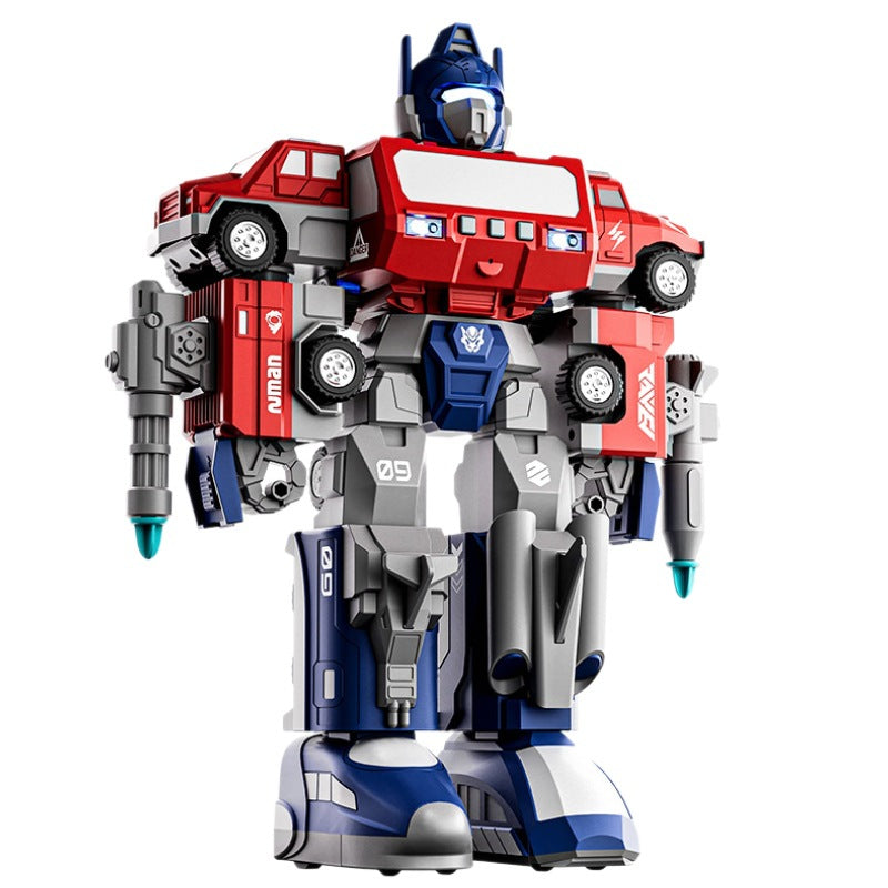 Guochao magnetic deformation robot assembly magnetic deformation autobot ejection cannon combined remote control toy gift