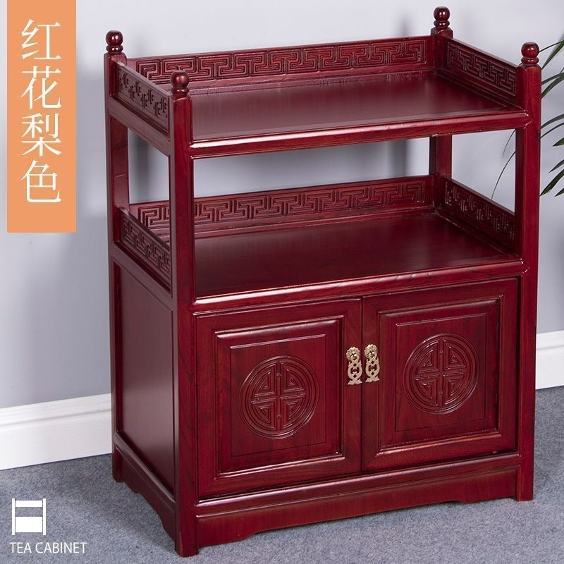 Living room tea cabinet old elm chinoiserie tea table solid wood sideboard sofa side cabinet restaurant wine cabinet locker