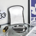 Inscasual silver-plated jewelry ceramic storage tray model room electroplated silver creative desktop ceramic ornaments plate