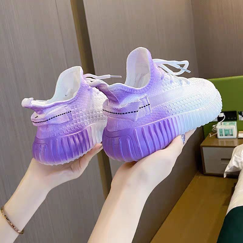 New women's yeezy-style sneakers: trendy korean design, lightweight, breathable mesh, perfect for running and everyday wear